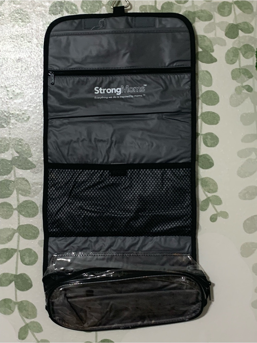 Similac StrongMoms Gray Hanging Organizer Toiletry Bag